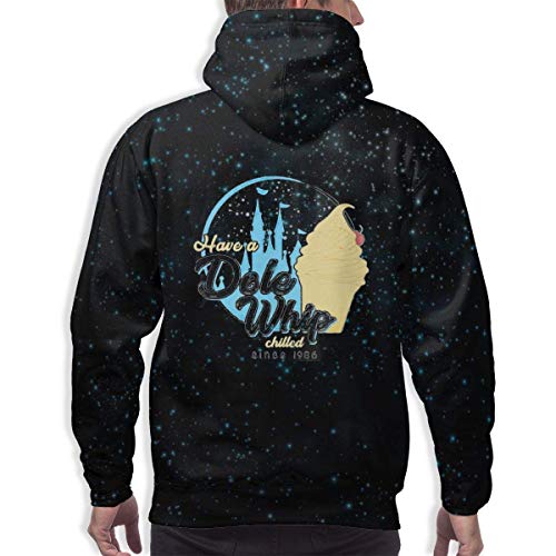 SASJOD Sudaderas con Capucha Mens 3D Print Galaxy Starry Sky Sweatshirt Have A Dole Whip Casual Pullover Hoodies with Pocket