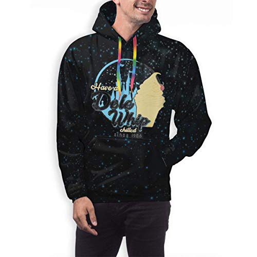 SASJOD Sudaderas con Capucha Mens 3D Print Galaxy Starry Sky Sweatshirt Have A Dole Whip Casual Pullover Hoodies with Pocket