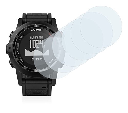 savvies Protector Pantalla Compatible con Garmin Fenix 2 (6 Unidades) Pelicula Ultra Transparente