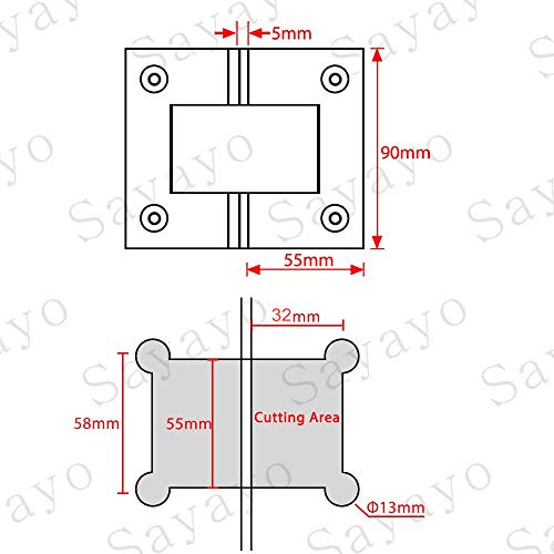 Sayayo Abrazadera de vidrio de 180 grados Vidrio con bisagra Vidrio a vidrio para puerta de vidrio/vitrina de vidrio/puerta de gabinete de vidrio, acero inoxidable grueso de 4MM cepillado acabado