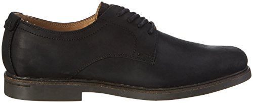 Sebago Turner Lace Up, Zapatos de Cordones Derby para Hombre, Negro (Black Leather WP), 43 EU