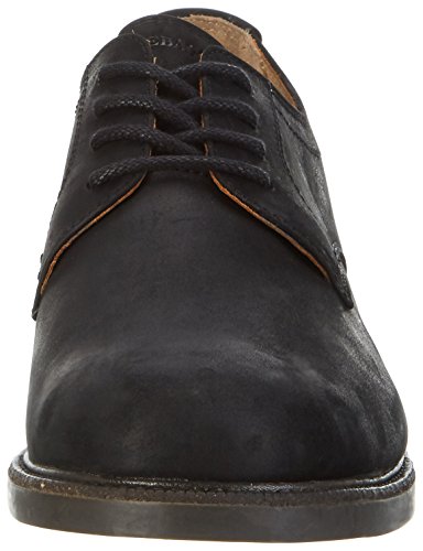 Sebago Turner Lace Up, Zapatos de Cordones Derby para Hombre, Negro (Black Leather WP), 43 EU