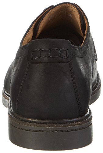 Sebago Turner Lace Up, Zapatos de Cordones Derby para Hombre, Negro (Black Leather WP), 43 EU