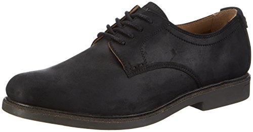 Sebago Turner Lace Up, Zapatos de Cordones Derby para Hombre, Negro (Black Leather WP), 43 EU