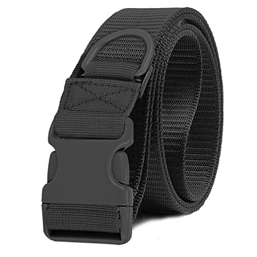 Selighting Cinturón Molle Táctica Militar de Nylón, Correa Policia de Seguridad para Airsoft, Caza, Deportes al Aire Libre (Negro)