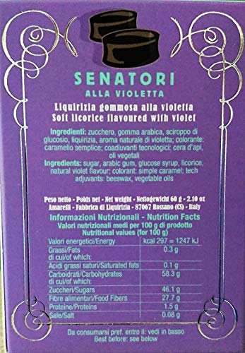 Senatori con Sabor a Violeta - 60 gr - Liqurizia Amarelli