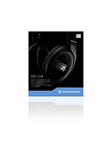 Sennheiser HD 569 - Auriculares de Diadema Cerrados (6.3 mm/3.5 mm, micrófono, Control Remoto), Color Negro