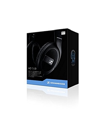 Sennheiser HD 569 - Auriculares de Diadema Cerrados (6.3 mm/3.5 mm, micrófono, Control Remoto), Color Negro