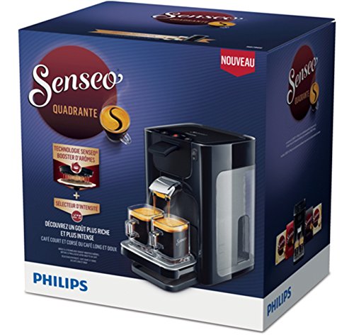 Senseo Quadrante HD7866/61 - Cafetera (Independiente, Máquina de café en cápsulas, 1,2 L, Dosis de café, 1450 W, Negro)