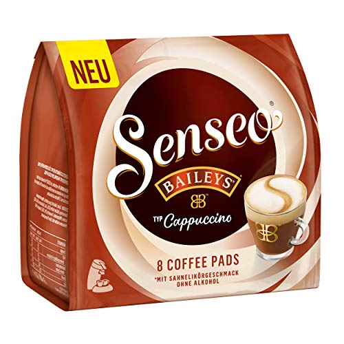 Senseo Tipo Cappuccino Baileys - Almohadillas de café, aromáticas, 6 Paquetes de 8 cápsulas