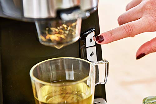 Senya Máquina de Té Tea Time, Tetera Eléctrica Compatible Con Té Suelto O En Bolsita, Negra