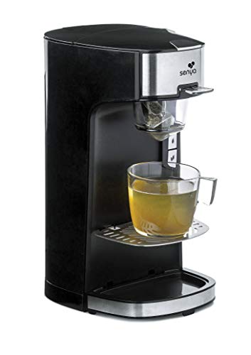 Senya Máquina de Té Tea Time, Tetera Eléctrica Compatible Con Té Suelto O En Bolsita, Negra