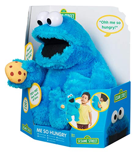 Sesame Street Talking Me Hungry Cookie Monster Suave muñeco de Peluche de Juguete
