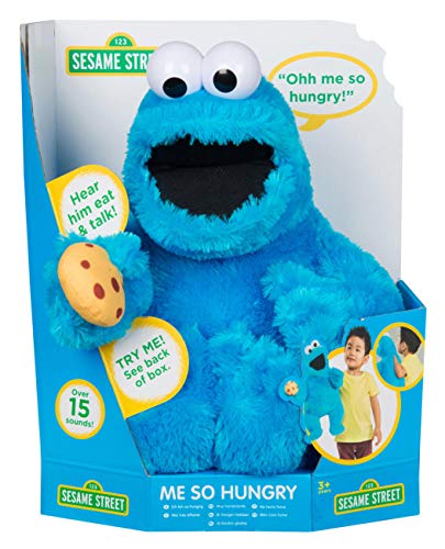 Sesame Street Talking Me Hungry Cookie Monster Suave muñeco de Peluche de Juguete