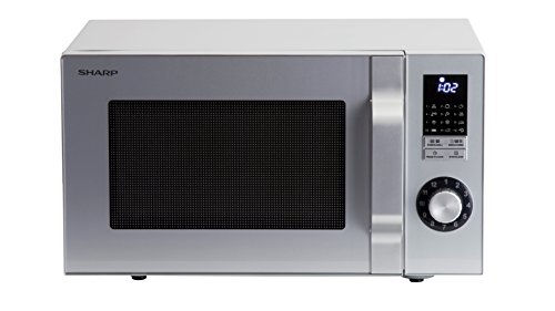 Sharp R-744 S Plata microonda con Grill