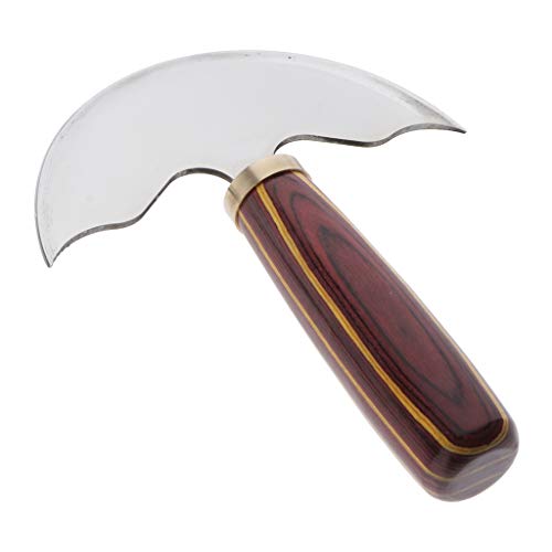 sharprepublic Cuchillo de Corte de Cuero de Acero Resistente Herramientas de Recorte para Leathercrafts - Grande