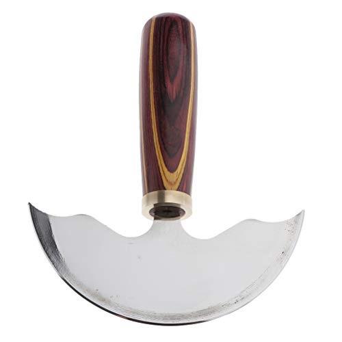 sharprepublic Cuchillo de Corte de Cuero de Acero Resistente Herramientas de Recorte para Leathercrafts - Grande