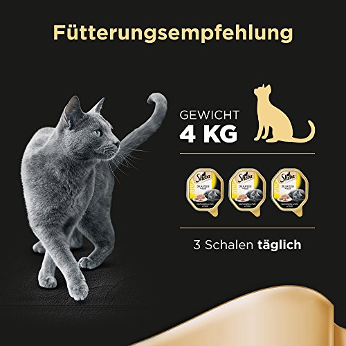 Sheba Comida para Gatos, guiso salteado con gelatina y Pollos, 22 Cuencos, 2 x 11 x 85 g