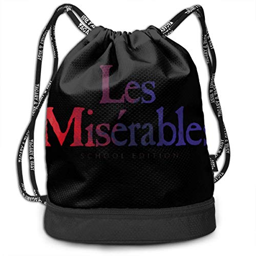 shenguang Les Miserables Drawstring Bags Multifunción Bundle Mochila Gran Capacidad Ligero Simple Portátil