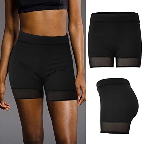 Shorts Mujer Verano para Mujer, Color Sólido, Alta Elasticidad, Gimnasio, Activo, Gran Oferta, Fregadero, Cintura Media, Panta