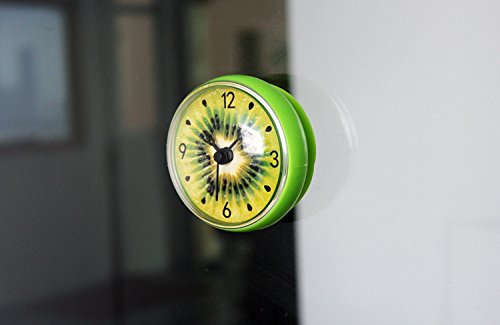 Shuangklei Kiwi Reloj Despertador Baño Cocina Reloj Despertador Impermeable Reloj Reloj Reloj Ventosa De Strange Fruit