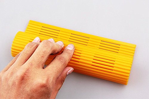 Shuxy Antiadherente Sushi Rolling Mat DIY Sushi Roller Maker Kit de fabricación de sushi plástico japonés 11.8 "L x9.8" W Color aleatorio