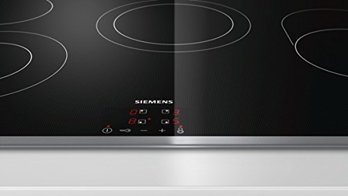 Siemens ET845HH17 hobs - Placa (Incorporado, Eléctrico, Vidrio y cerámica, Sensor, Frente, 220-240V) Negro