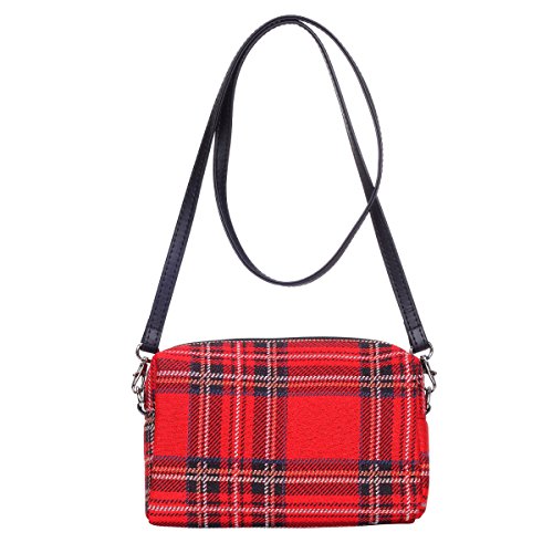 Sigare Tapiz Bolso pequeño Mujer Bolsos Mujer Bandolera Bolso de Mano de Mujer con diseño de patrón de Moda (Royal Stewart Tartan)