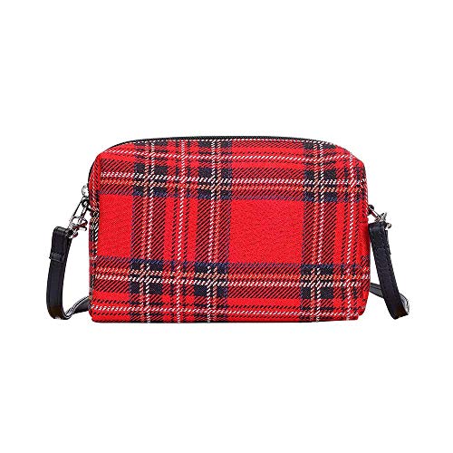 Sigare Tapiz Bolso pequeño Mujer Bolsos Mujer Bandolera Bolso de Mano de Mujer con diseño de patrón de Moda (Royal Stewart Tartan)