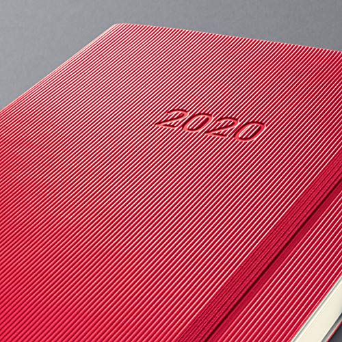 SIGEL C2035 Agenda semanal 2020 Conceptum, tapa blanda 9,3 x 14 cm, rojo