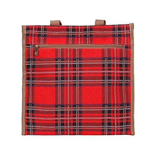 Signare Tapiz Bolsas Reutilizables Bolsa Compra Tote Bag con diseño de patrón de Moda (Royal Stewart Tartan)