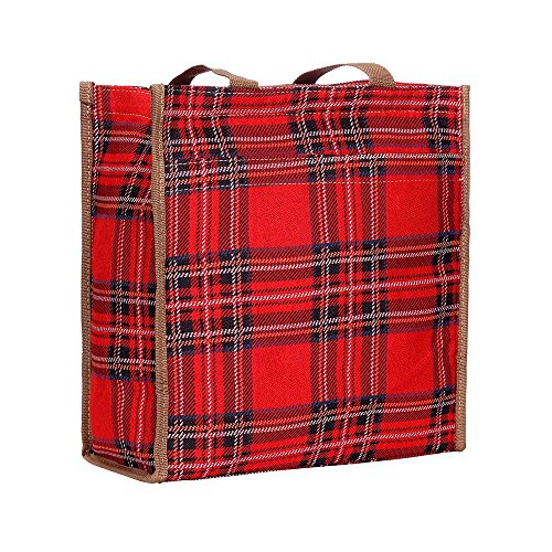 Signare Tapiz Bolsas Reutilizables Bolsa Compra Tote Bag con diseño de patrón de Moda (Royal Stewart Tartan)