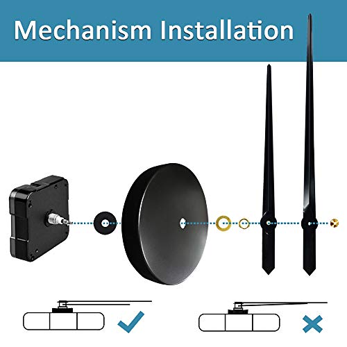 Silenciar DIY Frameless Gran Reloj De Pared Números 3D Relojes De Pared Espejo Pegatina Para Ministerio Del Interior Decoraciones (Negro-14)