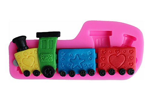 Silicona Forma Baby Tren Locomotora de Galletas Fondant decoración para Tartas Pastel Hornear