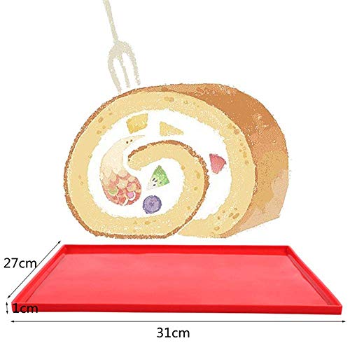 Silicona Swiss Roll Mat Multifuncional Antiadherente Torta de La Hornada de Pizza Pasteles Pad Bandeja de Herramientas