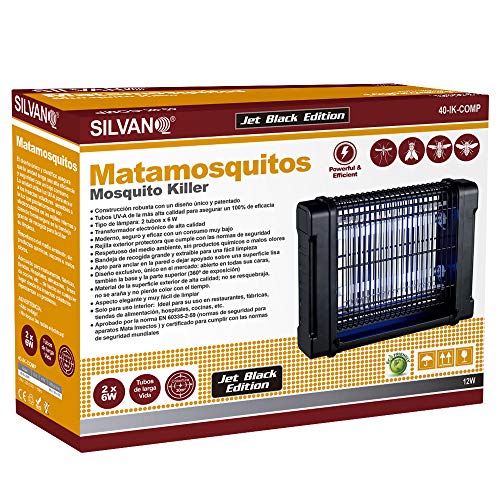 SILVANO Mata Mosquitos eléctrico Tipo Industrial 12 W