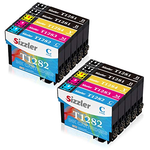 Sizzler T1285 XL Reemplazo para Epson T1281 T1282 T1283 T1284 XL Cartuchos de Tinta Compatibles con Epson Stylus S22 SX125 SX130 SX230 SX235W SX420W SX425W SX430W SX440W SX445W Office BX305F BX305FW