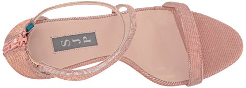 SJP by Sarah Jessica Parker Women's Serpentine Multi Strap Heel Sandal, Blush Fabric, 37.5 B EU (7 US)