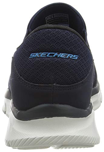 Skechers Equalizer Persistent Men Low-Top Sneakers, Blue (Navy), 8 UK (42 EU)