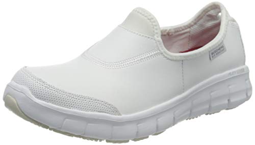 Skechers Sure Track, Zapatos para Profesionales Sanitarios para Mujer, Blanco, 36 2/3 EU