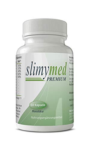 SLIMYMED eficaces cápsulas para adelgazar rápidamente | supresor de apetito | quema-grasa con composición natural | hombres y mujeres | reduce volumen abdomen, cintura, piernas, gluteos | 60 cápsulas