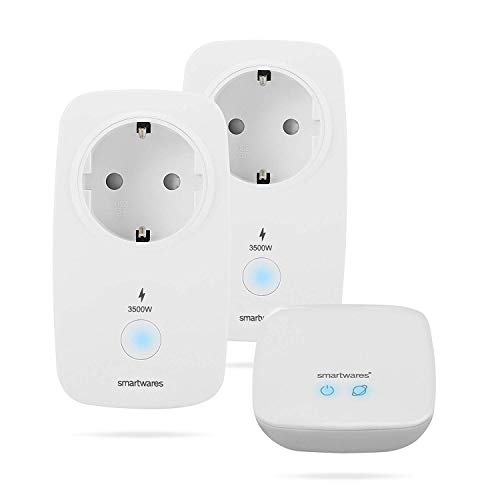 Smartwares SH8-99901 Pro Series - Kit de Control de Consumo energético, Enchufe Inteligente, Blanco, Set de 3 Piezas