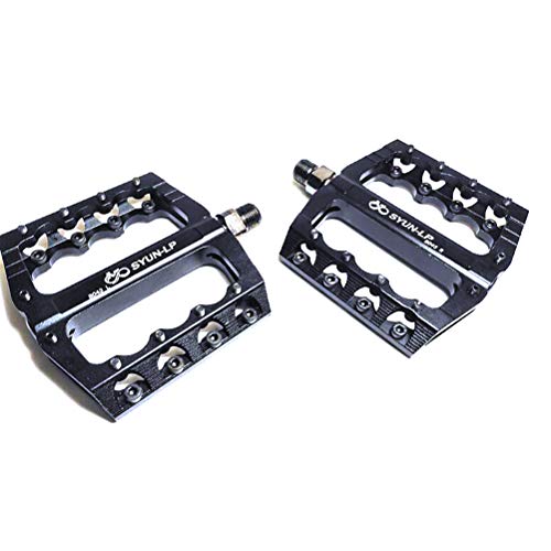 SMEI Negro Sellado Rodamiento Duradero Aleación De Aluminio Cambiable Agarre Pines Plataforma MTB Bicicleta Pedal