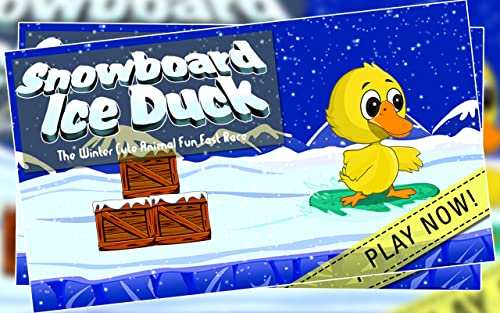 Snowboard Ice Duck : The Winter Cute Animal Fun Fast Race - Free