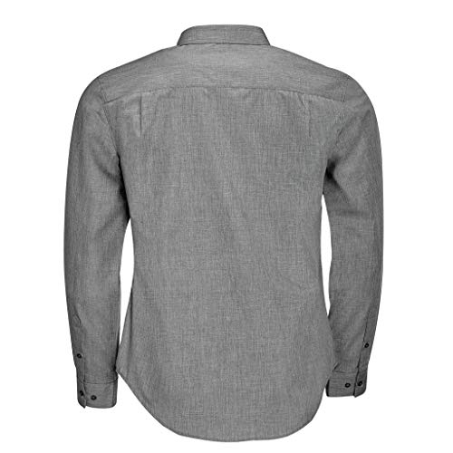 SOLS - Camisa de Botones de Manga Larga Modelo Barnet Hombre Caballero (XL) (Vaqueros Jaspeados)