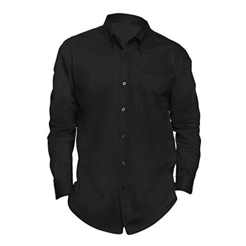 SOLS - Camisa de Manga Larga para Trabajar Modelo Bel-Air Hombre Caballero - Trabajo/Fiesta/Verano (Pequeña (S)) (Negro)