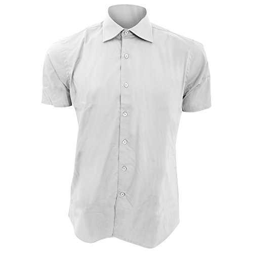 SOLS - Camisa Oxford de Manga Corta para Trabajar Modelo Brisbane Hombre Caballero - Trabajo/Fiesta/Verano (3XL) (Negro)