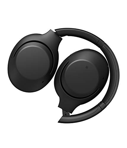 Sony WH-XB900N - Auriculares Inalámbricos Noise Cancelling (Bluetooth, Extra Bass, 30h de batería, Carga Rápida, Óptimo para trabajar, Micro para llamadas manos libres), Negro