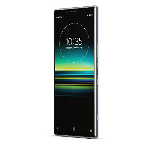 Sony Xperia 1 - Smartphone de 6,5" 4K HDR OLED 21:9 (SD 855, 6 GB de RAM, 128 GB de memoria interna, triple cámara de 12+12+12 MP, Android O, Dual Sim), Color Gris [Versión española] + Micro SD 64GB