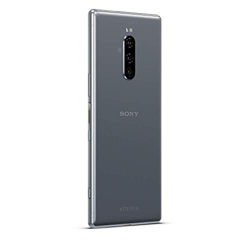 Sony Xperia 1 - Smartphone de 6,5" 4K HDR OLED 21:9 (SD 855, 6 GB de RAM, 128 GB de memoria interna, triple cámara de 12+12+12 MP, Android O, Dual Sim), Color Gris [Versión española] + Micro SD 64GB